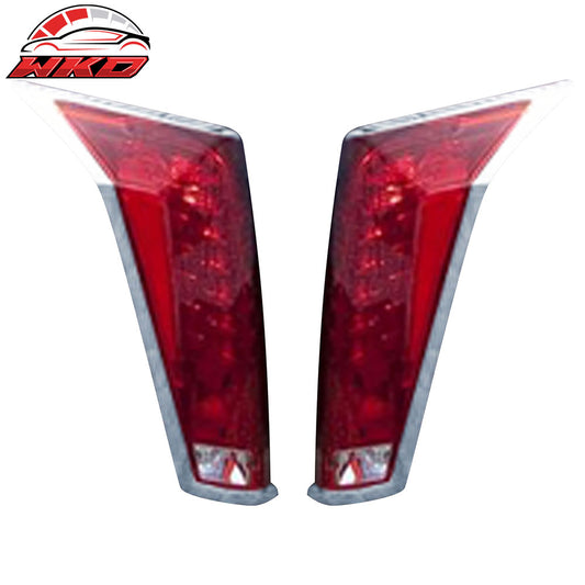 Wholesale 10-13 Cadillac SRX 2PCS Rear Tail Lights Lamp Bezels Cover Trim ABS Chrome