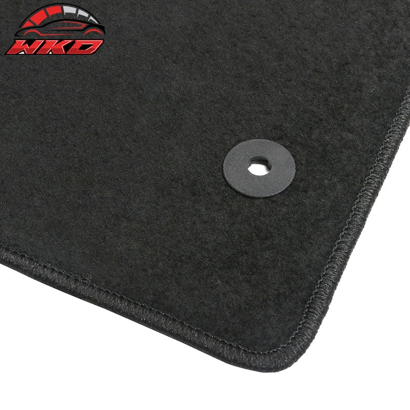 Fits 17-26 Cadillac XT5 Black Nylon Floor Mats Front Rear Custom Carpets Liner