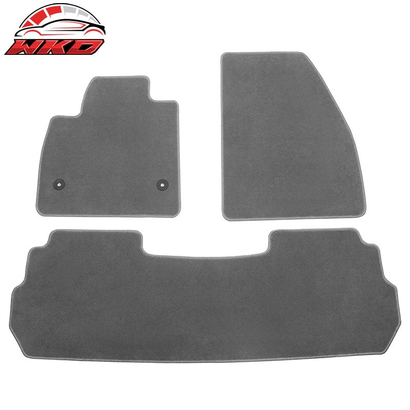 Wholesale 17-26 Cadillac XT5 Gray Nylon Floor Mats Front Rear Custom Carpets Liner