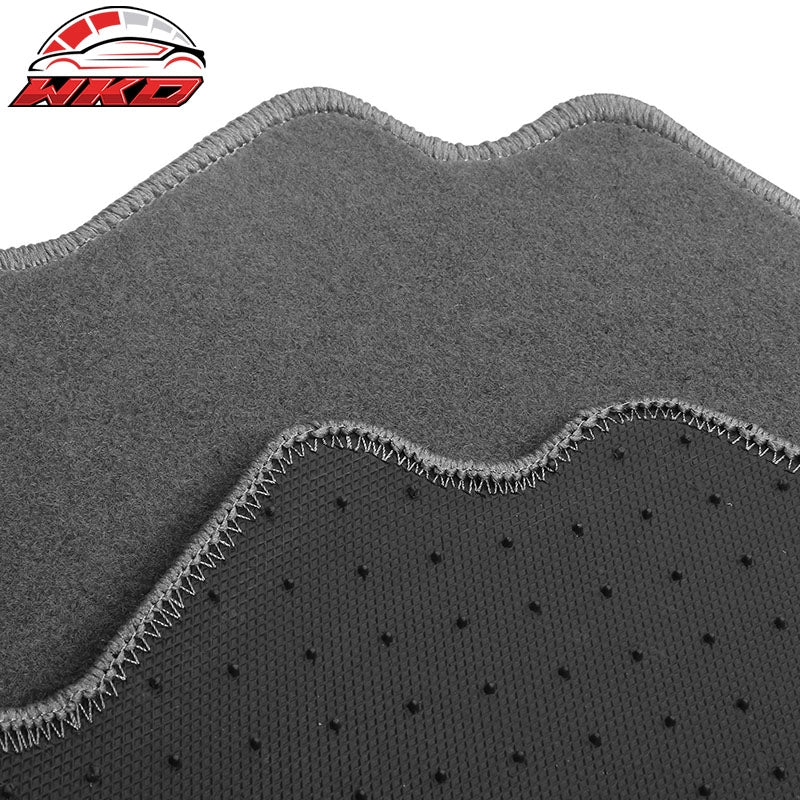 Fits 17-26 Cadillac XT5 Gray Nylon Floor Mats Front Rear Custom Carpets Liner