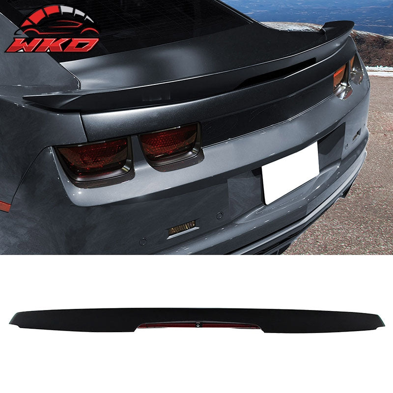 Fits 10-13 Chevrolet Camaro Coupe ZL1 Style Rear Trunk Spoiler W/LED Matte Black
