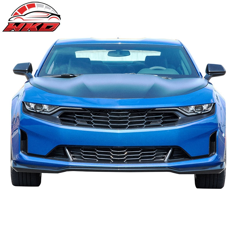 Fits 16-24 Camaro SS V8 OE Style Front Bumper Lip Matte Black
