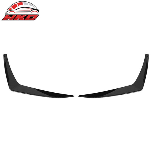 Wholesale 14-24 Camaro ZL1 Style Front Bumper Side Splitter Canards ABS Gloss Black - Wikond Auto