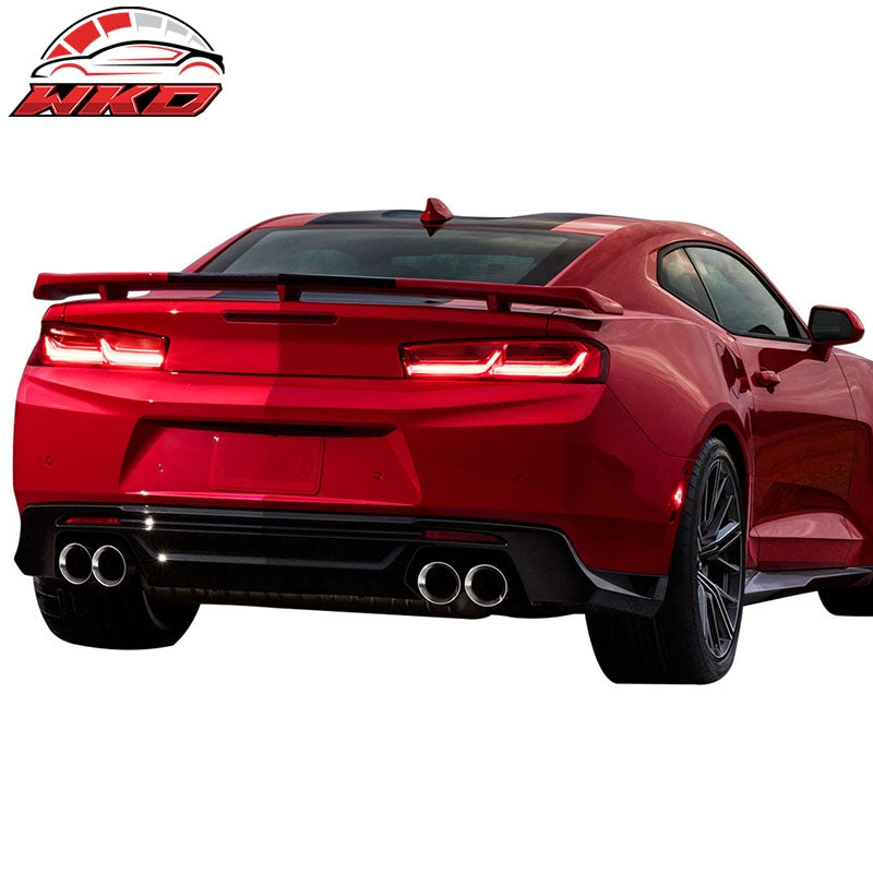Fits 16-24 Camaro ZL1 Style Trunk Spoiler Rear Lid ABS Unpainted
