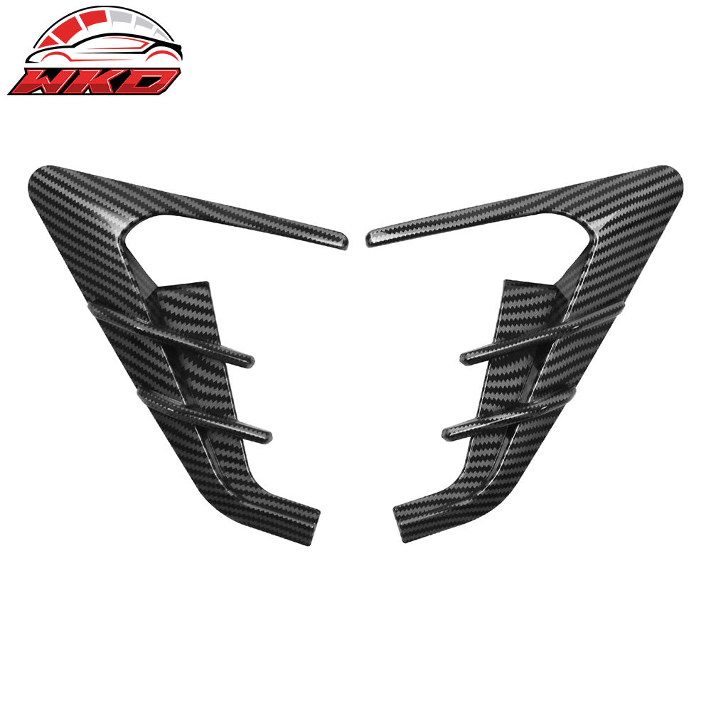 2024-25 Tesla Model 3/25 Y V1 Carbon Fiber Print Side Camera Flank Cover Trim | Wholesale