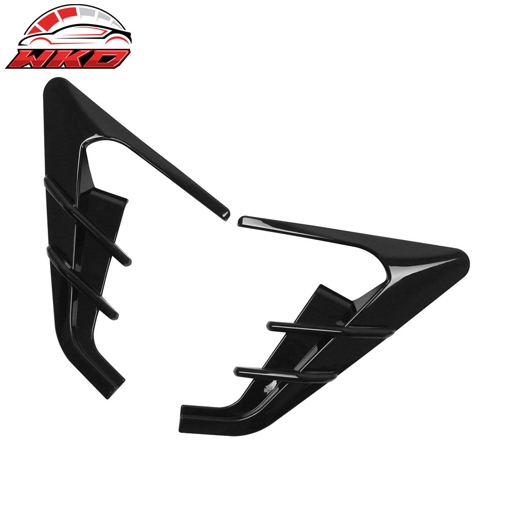 Fits 24-25 Tesla Model 3/25 Y V1 Gloss Black Side Fender Camera Flank Cover Trim