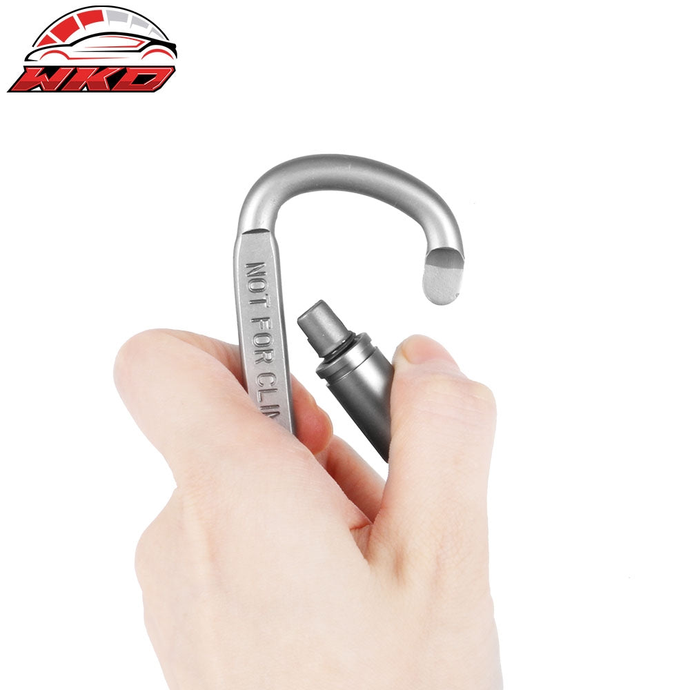Camping Outdoor Aluminum Alloy D-ring Screw Lock Buckle Carabiners 5PC