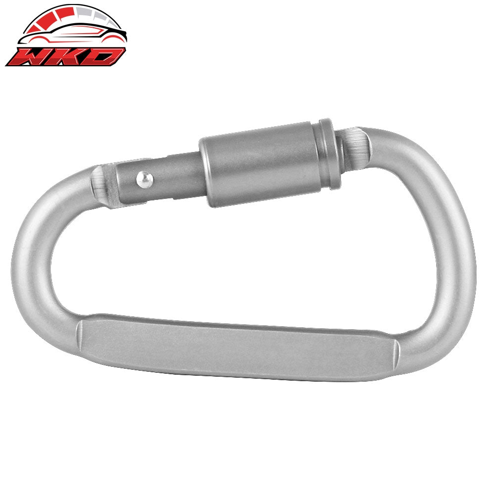 Camping Outdoor Aluminum Alloy D-ring Screw Lock Buckle Carabiners 5PC