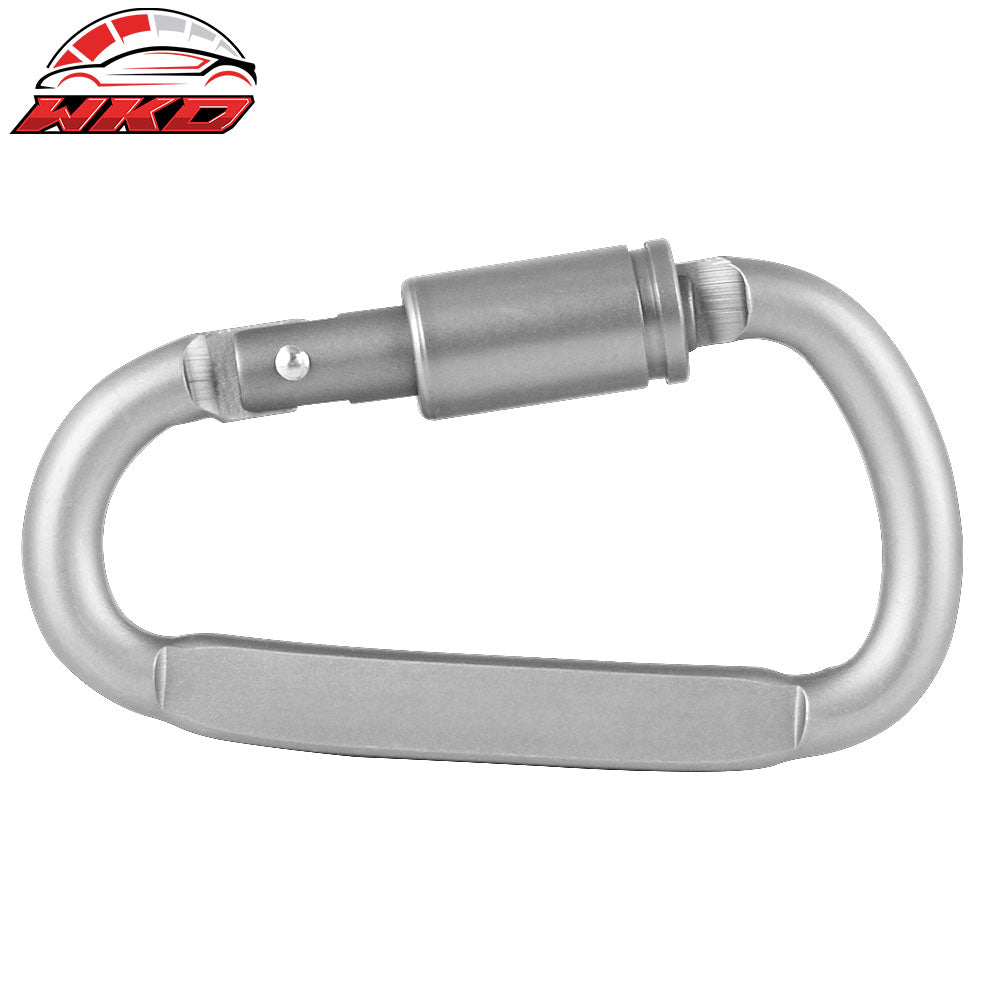 Camping Outdoor Aluminum Alloy D-ring Screw Lock Buckle Carabiners 5PC