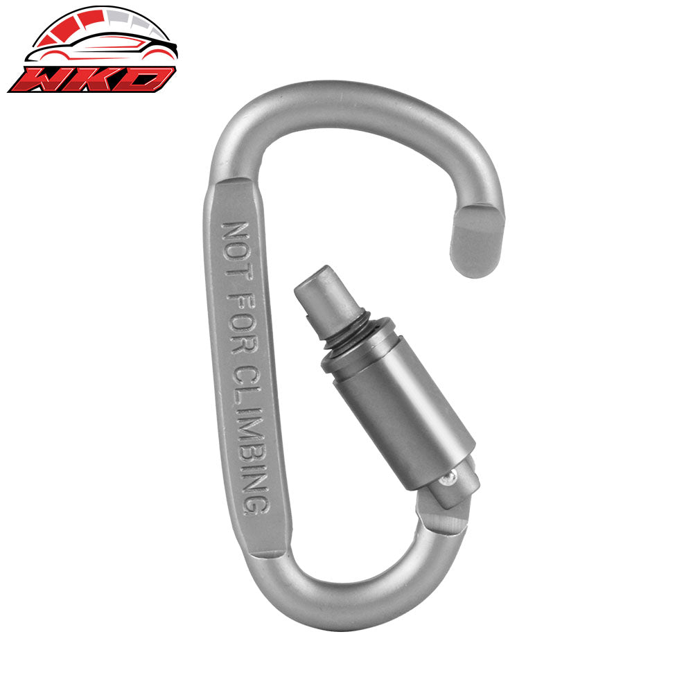 Camping Outdoor Aluminum Alloy D-ring Screw Lock Buckle Carabiners 5PC