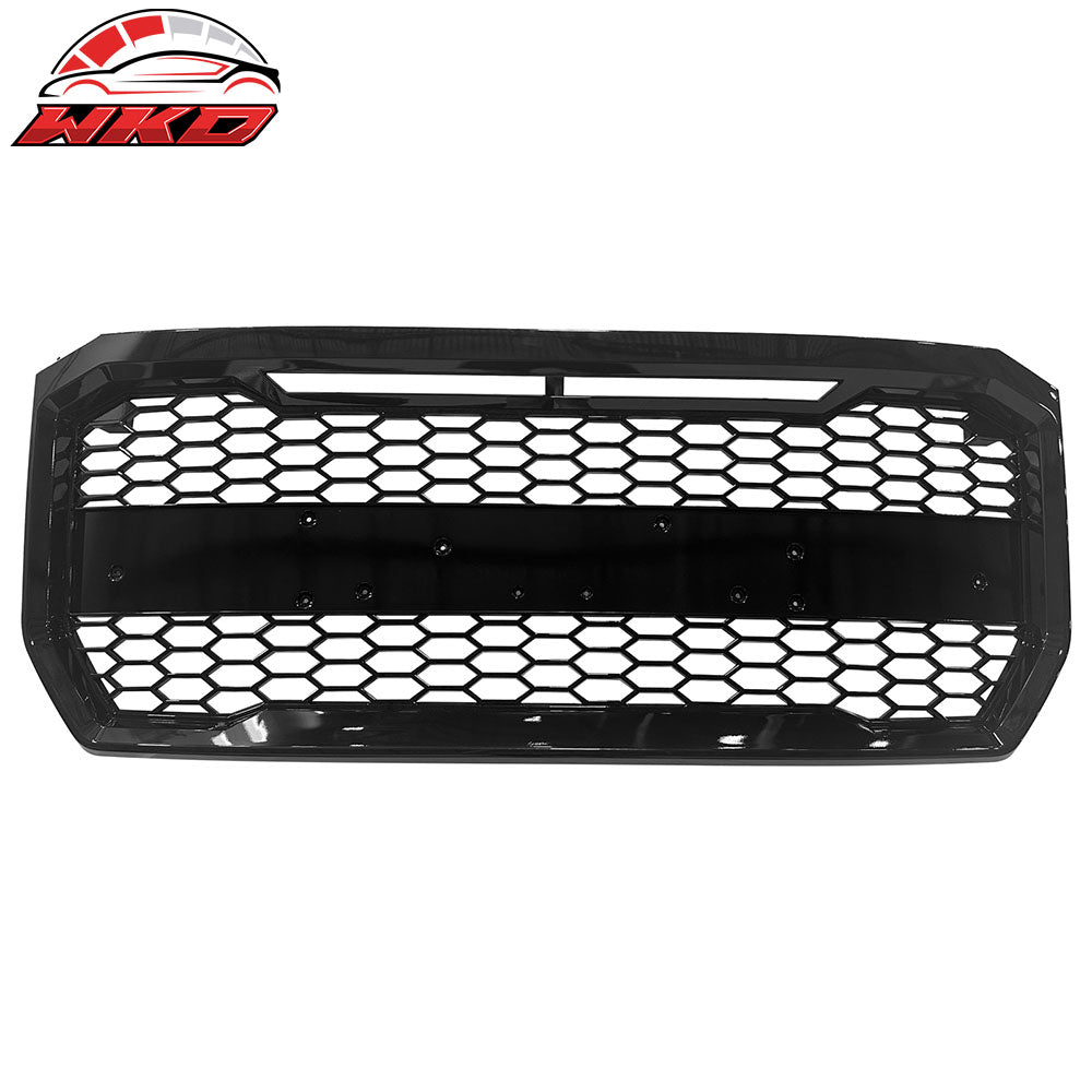 Wholesale 15-17 Ford F150 Raptor Style W/Letter Recess Front Upper Grille Gloss Black
