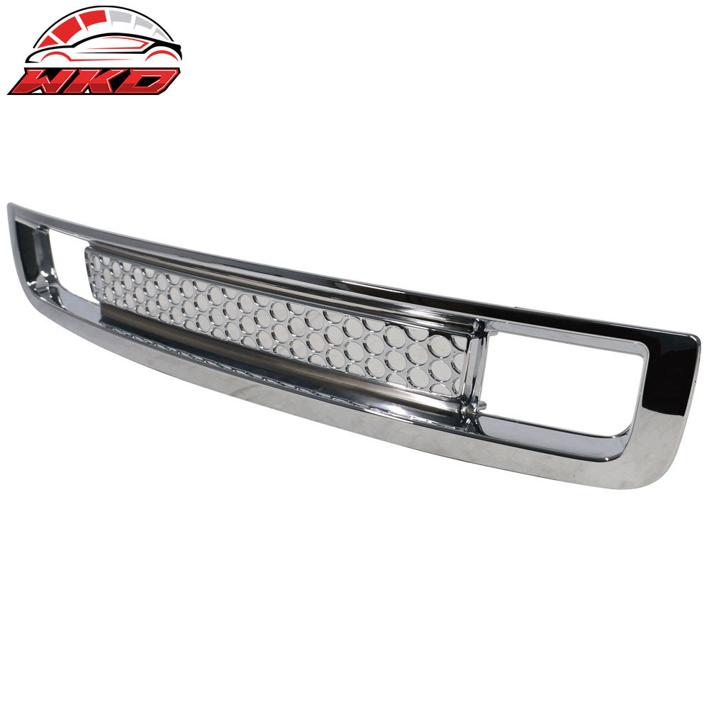 07-13 GMC Sierra 1500 Denali Upper & Lower Grille Front Bumper Hood Grill Chrome