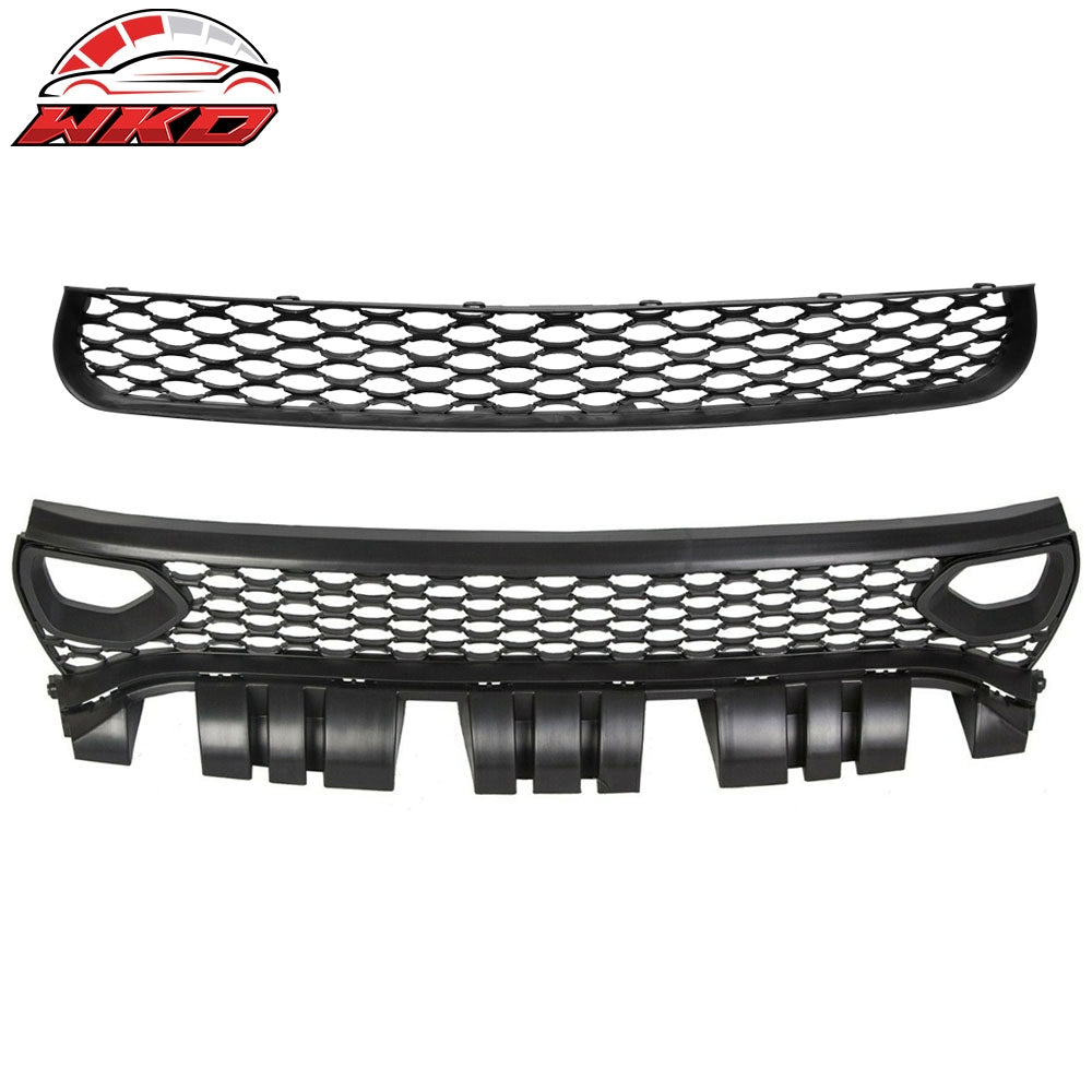 Wholesale 15-23 Dodge Charger SRT Style Upper & Lower Grilles w/ Air Ducts 2PC - PP - Wikond Auto