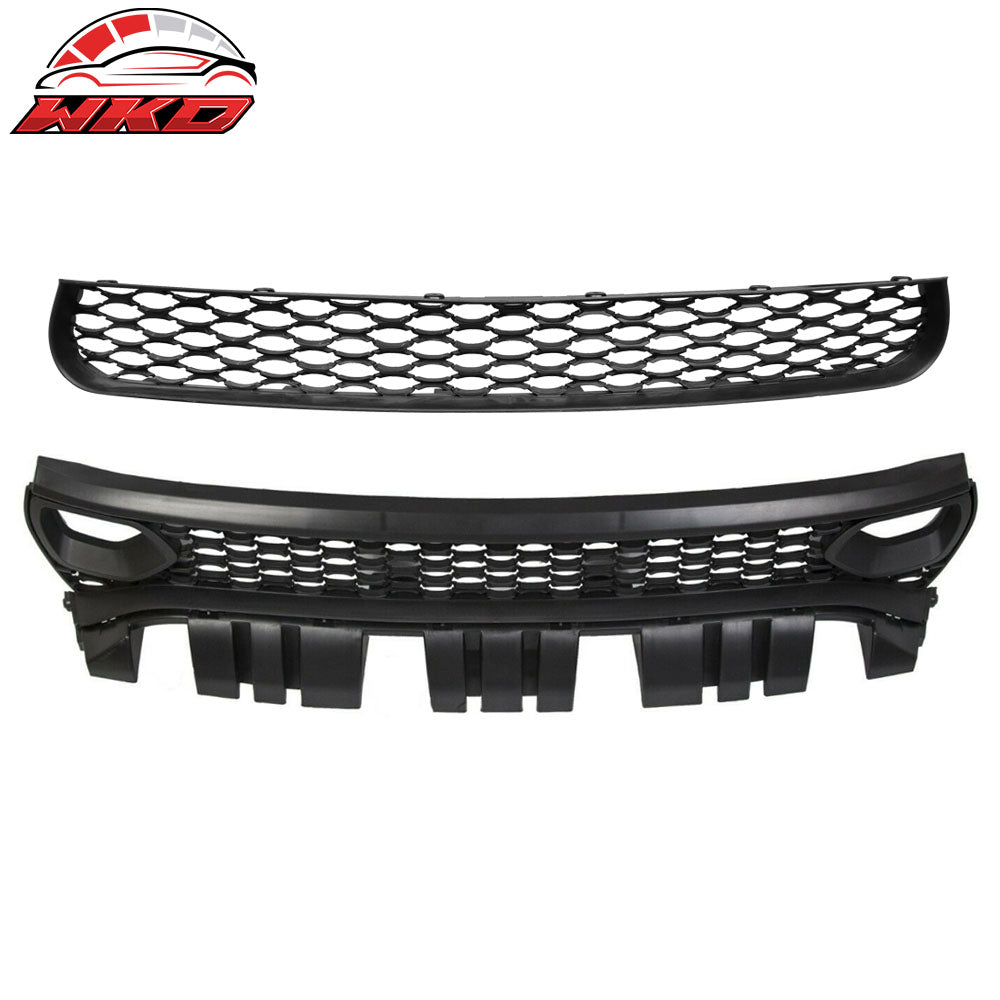 Fits 15-23 Dodge Charger SRT Style Upper & Lower Grilles w/ Air Ducts 2PC - PP