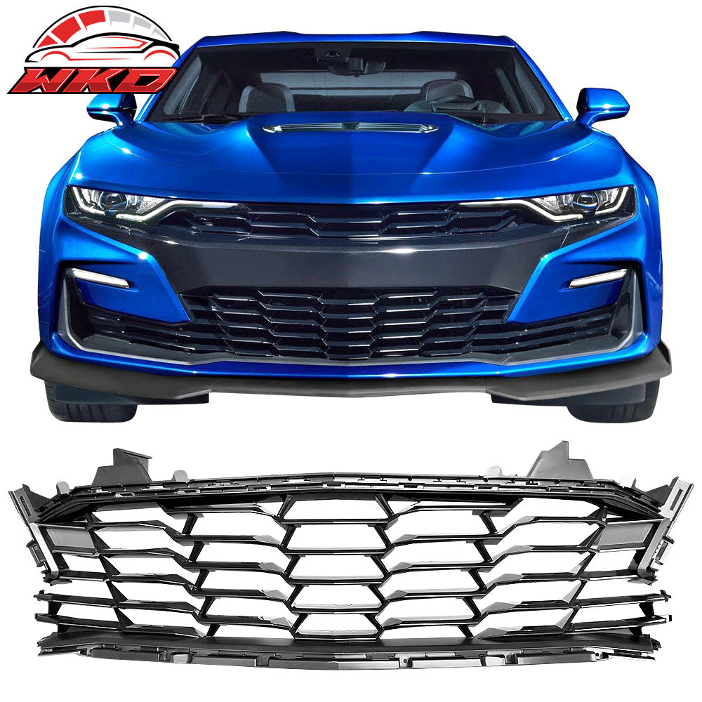 Fits 19-24 Chevy Camaro SS OE Style Front Bumper Lower Grille Grill Guard ABS