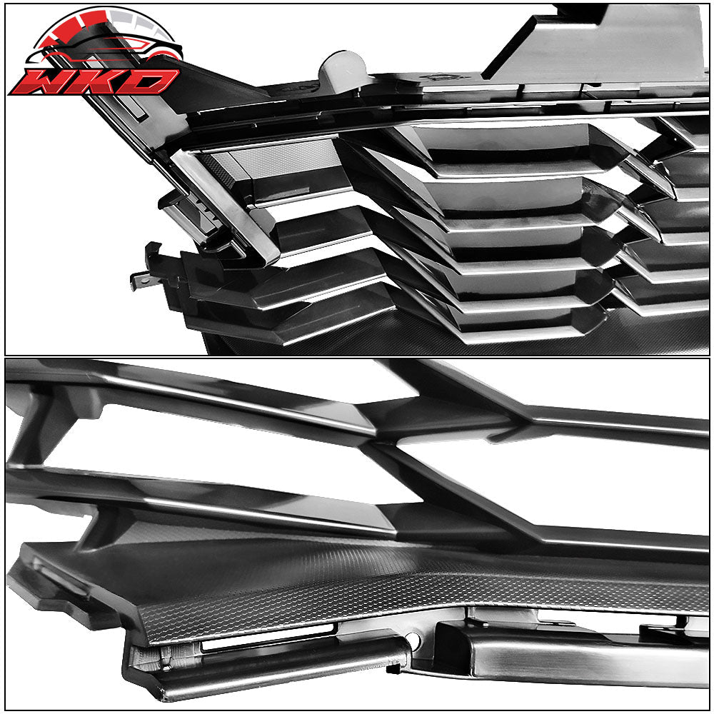 Fits 19-24 Chevy Camaro SS OE Style Front Bumper Lower Grille Grill Guard ABS