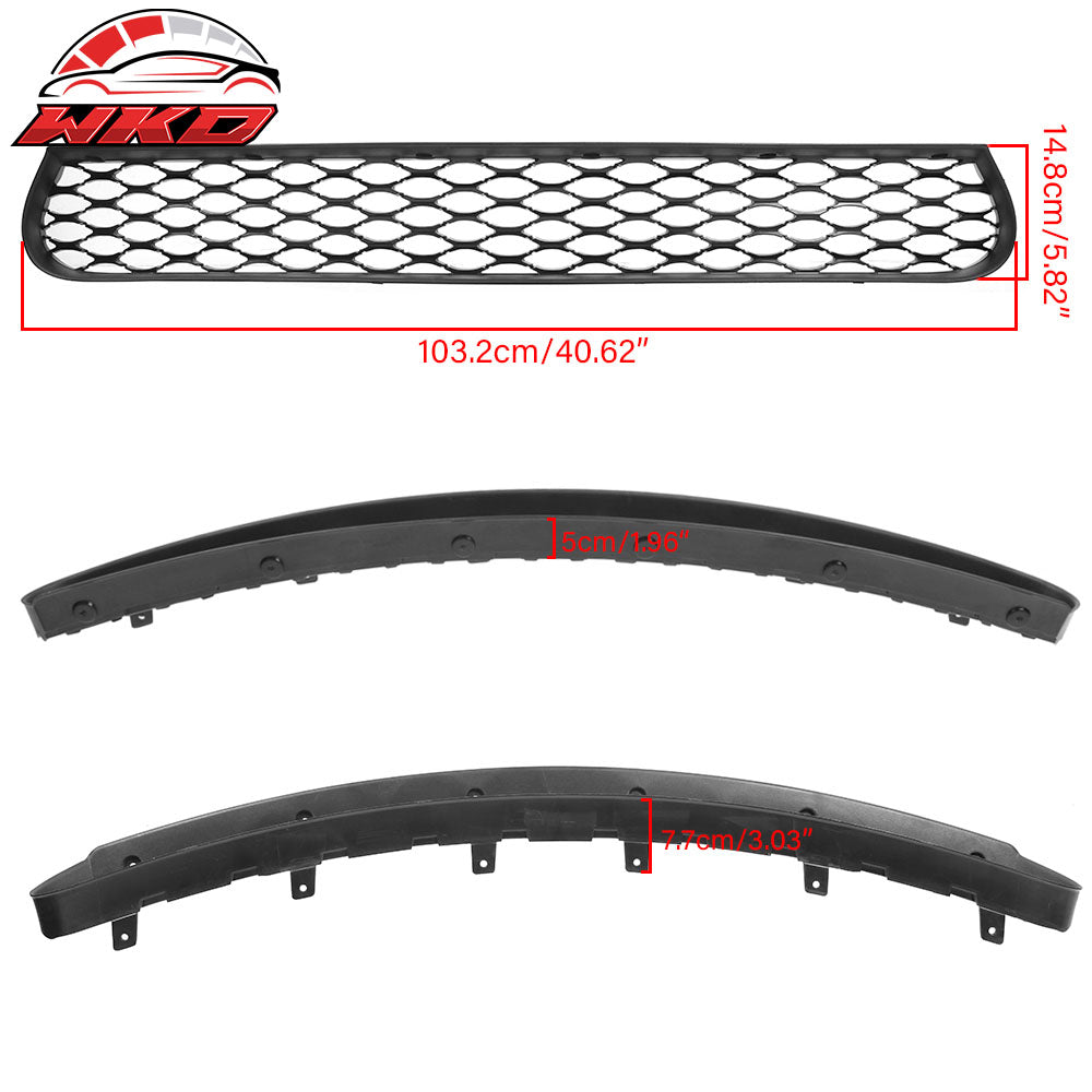 Fits 15-23 Dodge Charger SRT Scat Pack Style Front Bumper Lower Hood Grille PP