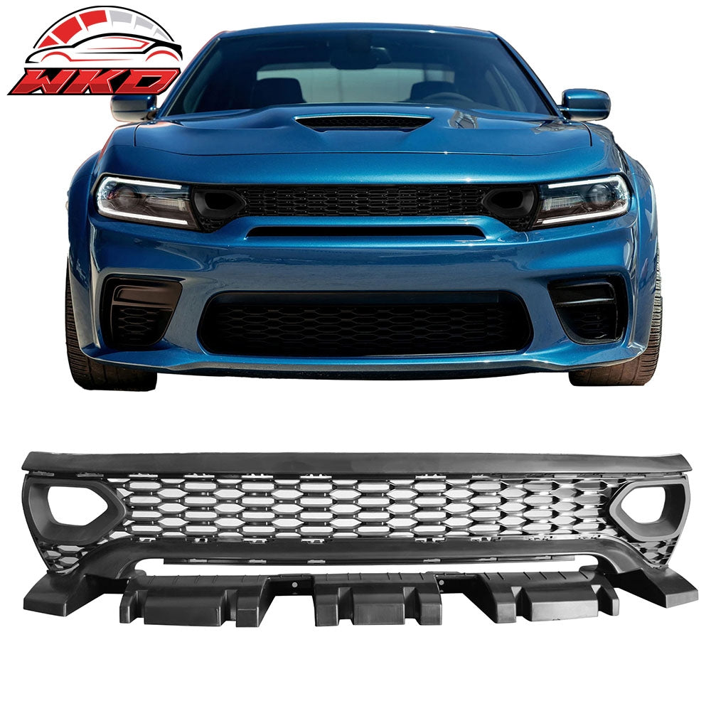 Wholesale 20-23 Dodge Charger Widebody Upper Grille SRT Scat Pack Style Radiator ABS - Wikond Auto