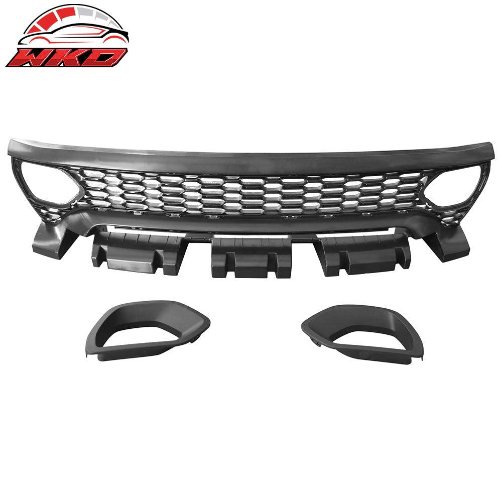 Wholesale 20-23 Dodge Charger Widebody Upper Grille SRT Scat Pack Style Radiator ABS - Wikond Auto