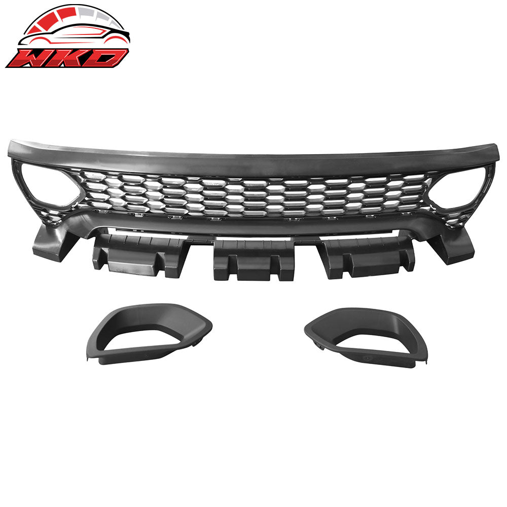 Fits 20-23 Dodge Charger Widebody Upper Grille SRT Scat Pack Style Radiator ABS