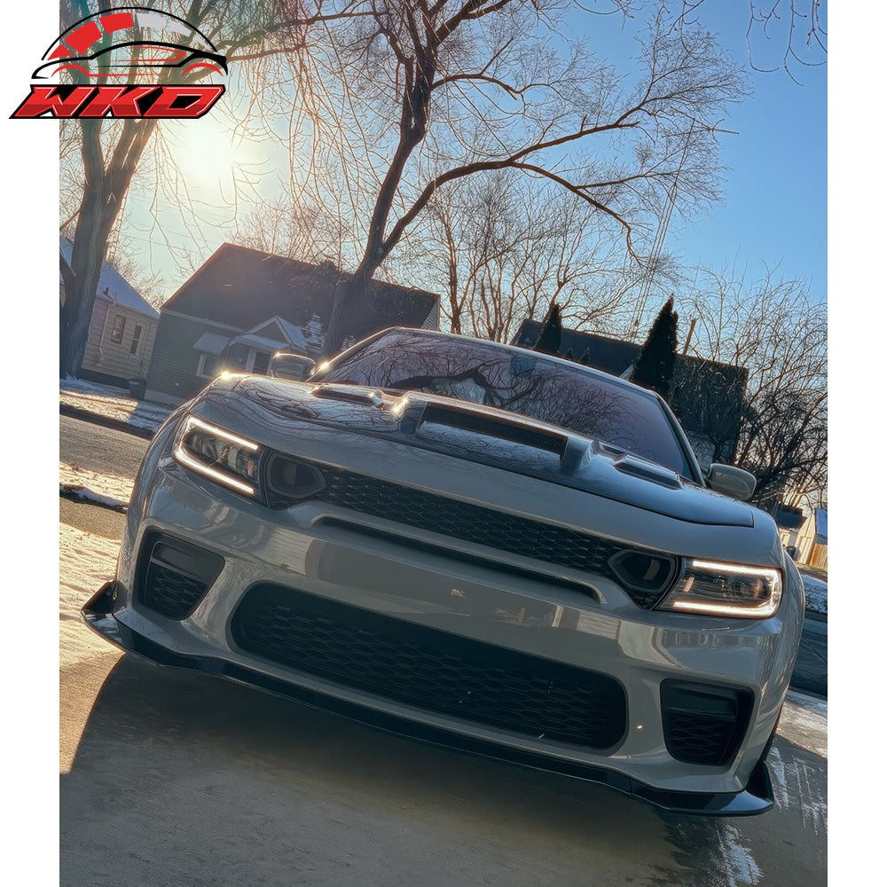 Wholesale 20-23 Dodge Charger Widebody Upper Grille SRT Scat Pack Style Radiator ABS - Wikond Auto