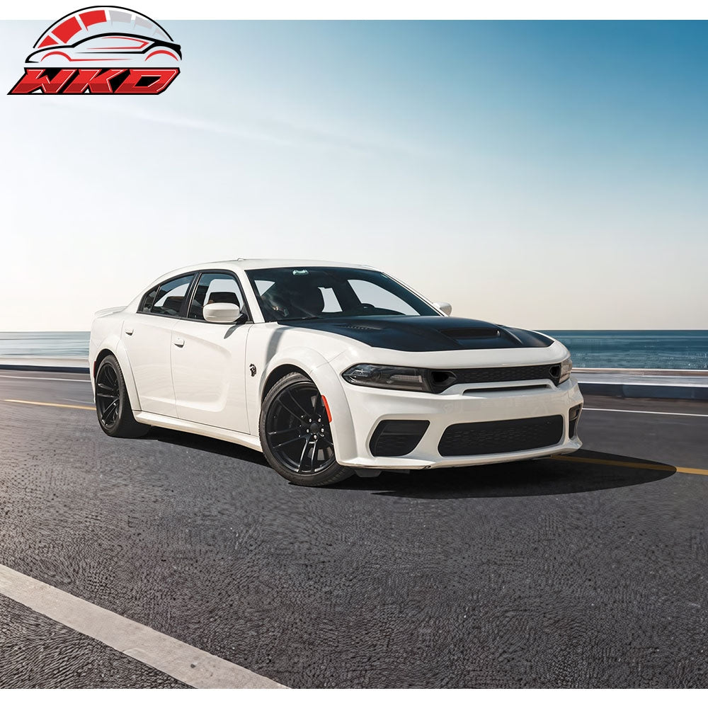 Wholesale 20-23 Dodge Charger Widebody Upper Grille SRT Scat Pack Style Radiator ABS - Wikond Auto