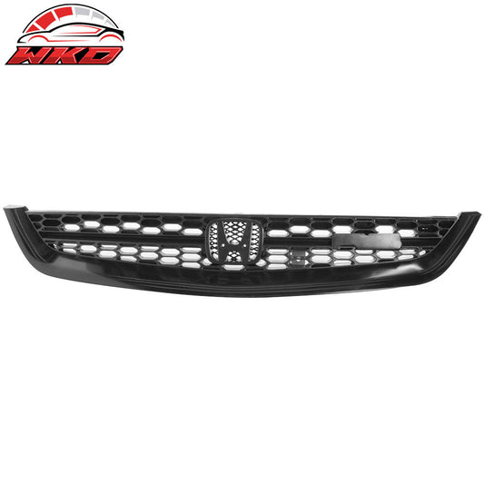 Wholesale Fit 01-03 Honda Civic RS Style Unpainted Black Front Upper Hood Grille Grill ABS