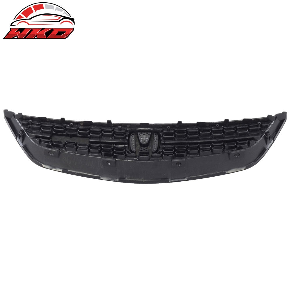 Fit 01-03 Honda Civic RS Style Unpainted Black Front Upper Hood Grille Grill ABS