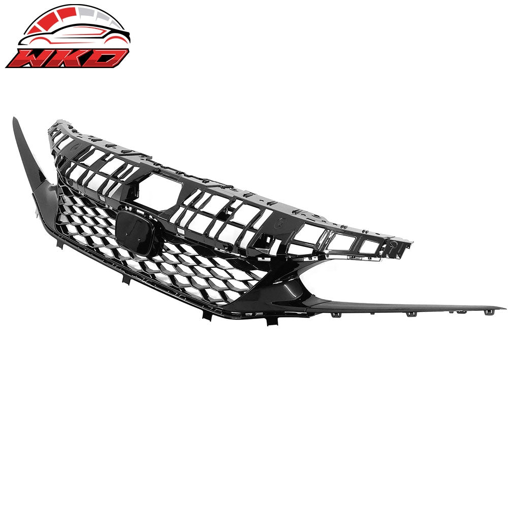 Fits 22-24 Honda Civic Si & Hatchback Type R Style Upper Grille Gloss Black ABS