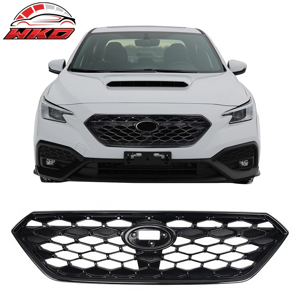 Wholesale 22-26 Subaru WRX JDM 1 Style Front Bumper Grille Replacement Gloss Black