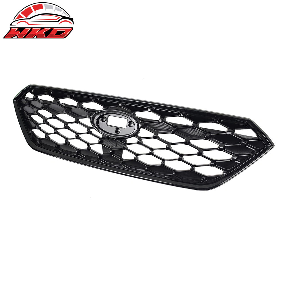 Fits 22-25 Subaru WRX JDM 1 Style Front Bumper Grille Replacement Gloss Black
