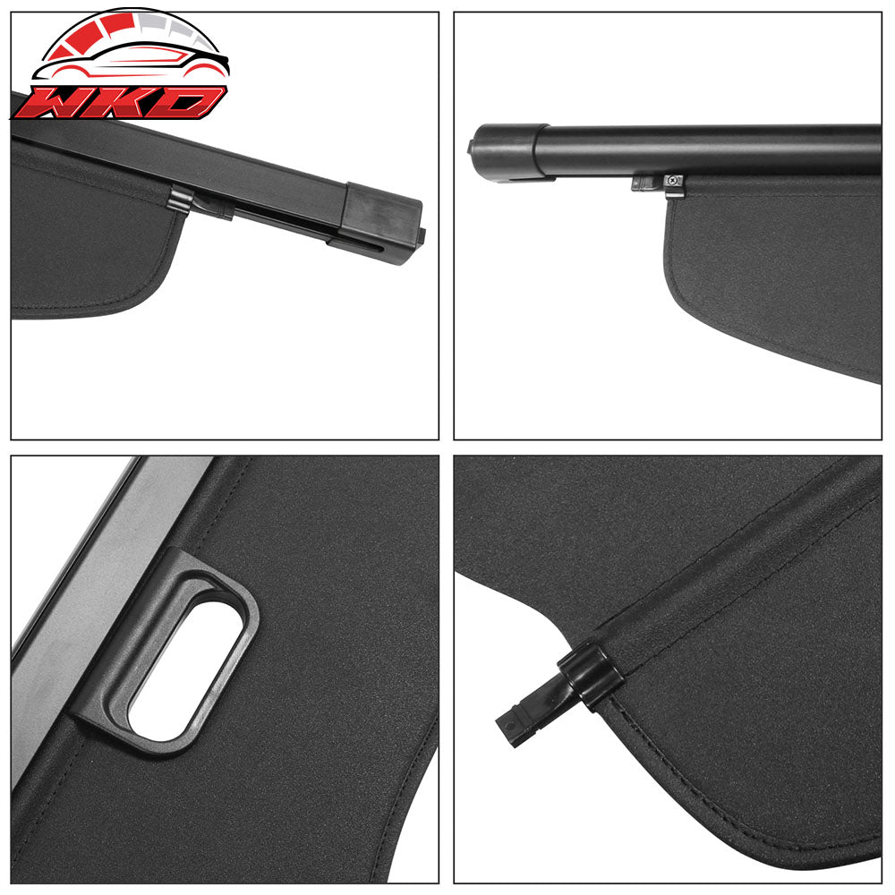 Fits 07-13 Acura MDX OE Style Retractable Rear Cargo Security Trunk Cover Black