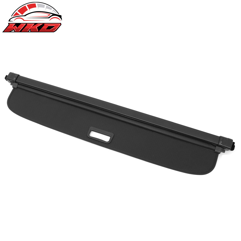 Fits 23-26 Cadillac LYRIQ Carbon Fiber Print Retractable Rear Trunk Cargo Cover