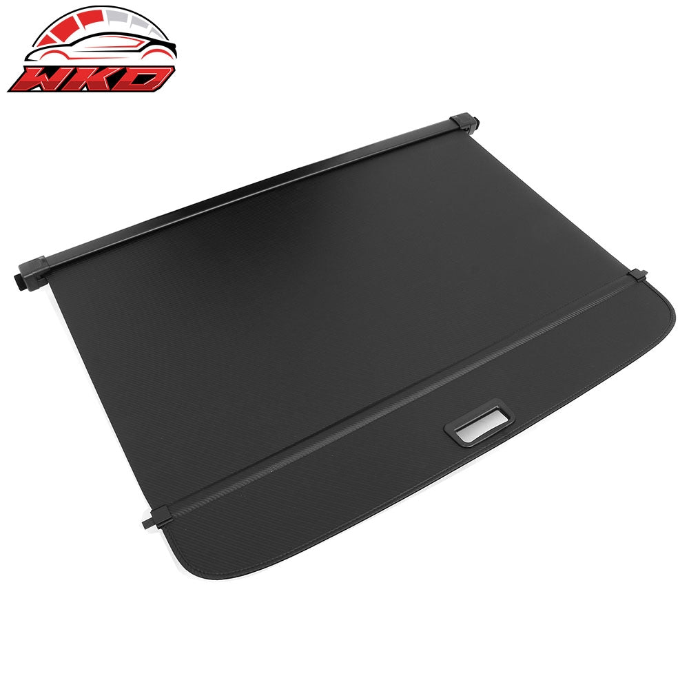 Fits 23-26 Cadillac LYRIQ Carbon Fiber Print Retractable Rear Trunk Cargo Cover