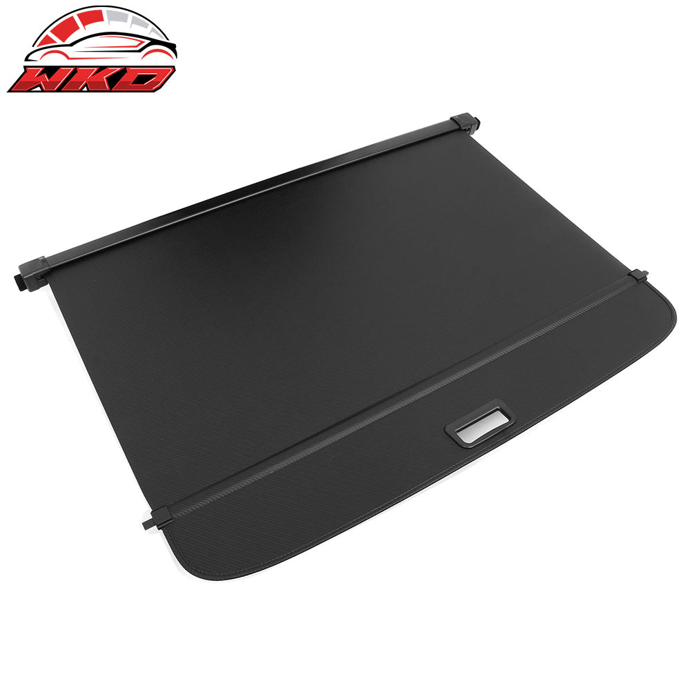 Fits 23-26 Cadillac LYRIQ Carbon Fiber Print Retractable Rear Trunk Cargo Cover