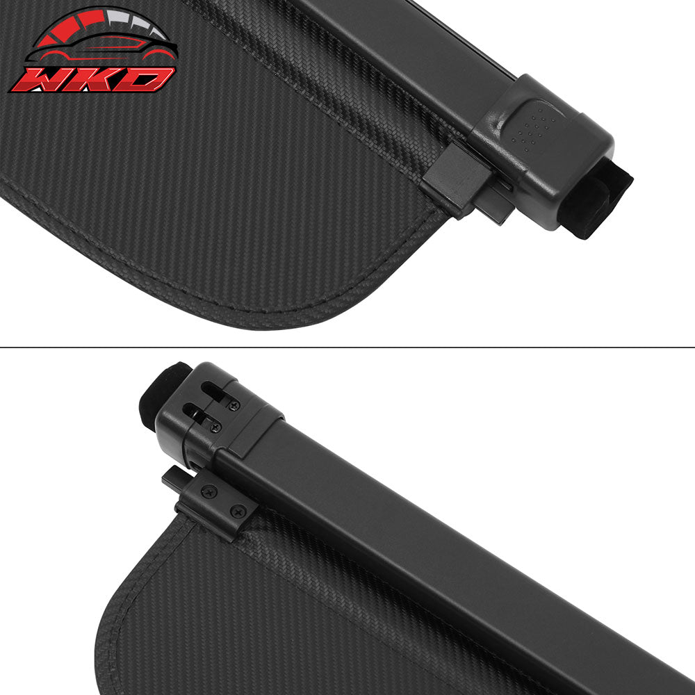 Fits 23-26 Cadillac LYRIQ Carbon Fiber Print Retractable Rear Trunk Cargo Cover