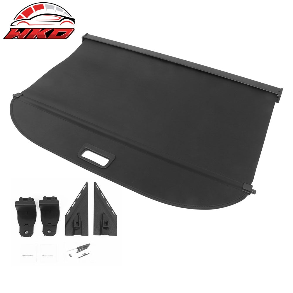 For 24-26 Chevrolet Trax Retractable Rear Trunk Cargo Luggage Cover Canvas Black