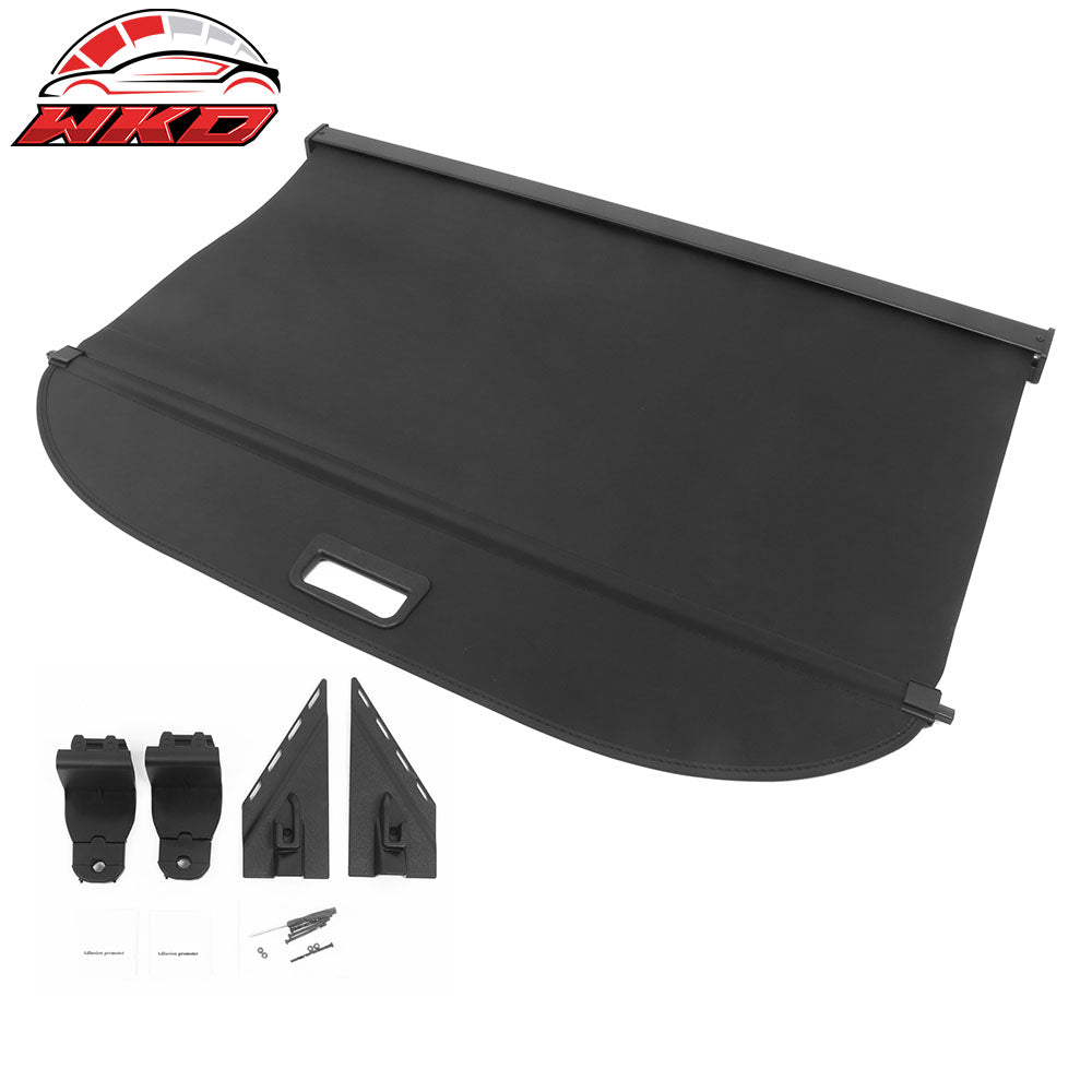 For 24-26 Chevrolet Trax Retractable Rear Trunk Cargo Luggage Cover Canvas Black