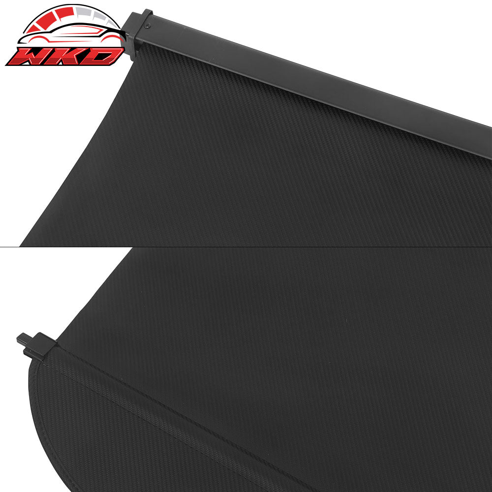 Fits 19-25 Cadillac XT4 Retractable Rear Trunk Cargo Cover Carbon Fiber Print