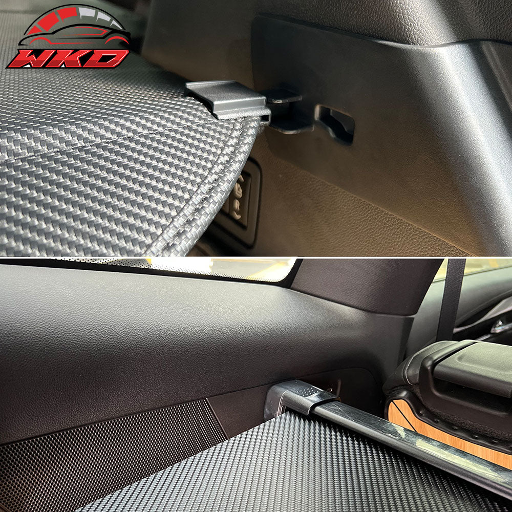 Fits 20-25 Cadillac XT6 Retractable Rear Trunk Cargo Cover Carbon Fiber Print