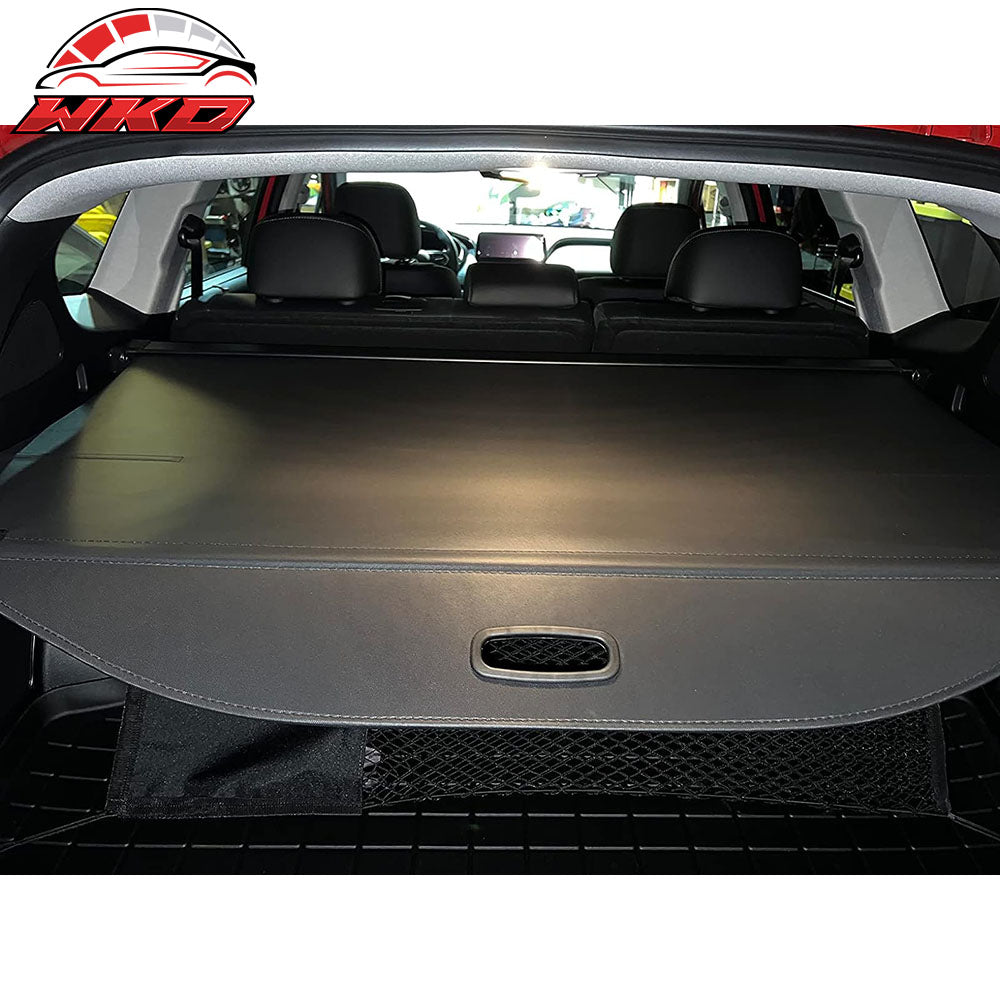 Fits 19-23 Hyundai Santa Fe Retractable Rear Trunk Cargo Cover Organizer Black