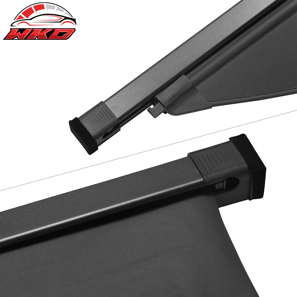 Fits 19-23 Hyundai Santa Fe Retractable Rear Trunk Cargo Cover Organizer Black