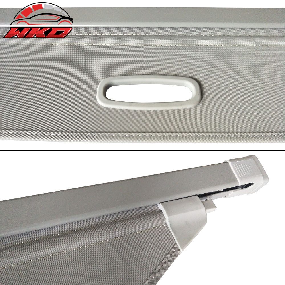Fits 19-23 Hyundai Santa Fe Retractable Rear Trunk Cargo Cover Shield Shade Grey
