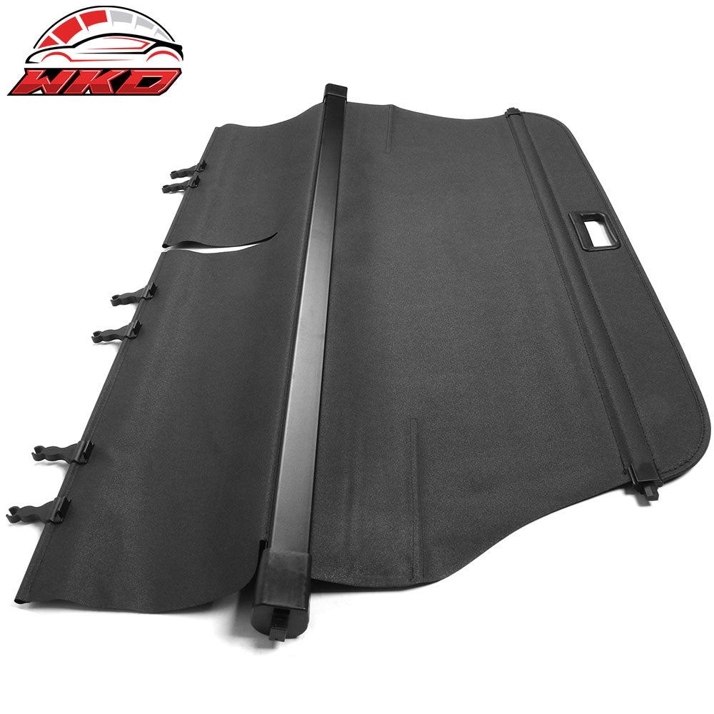 Fits 14-18 Jeep Cherokee Black Retractable Tonneau Cargo Cover Security Shade