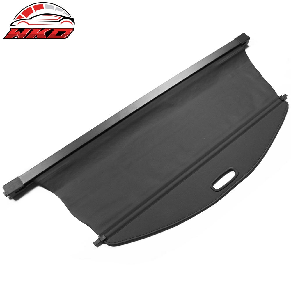 Fits 19-23 Jeep Cherokee Tonneau Cargo Shade Cover Black Vinyl+Aluminum Rod