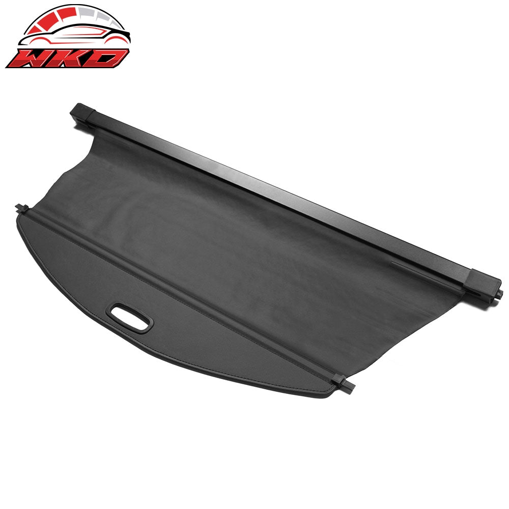 Fits 19-23 Jeep Cherokee Tonneau Cargo Shade Cover Black Vinyl+Aluminum Rod