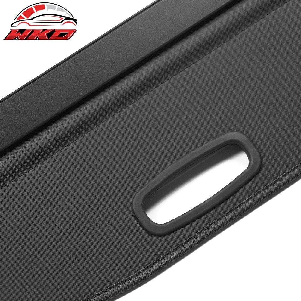 Fits 19-23 Jeep Cherokee Tonneau Cargo Shade Cover Black Vinly+Aluminum Rod