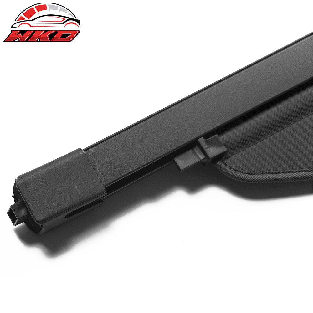 Fits 19-23 Jeep Cherokee Tonneau Cargo Shade Cover Black Vinly+Aluminum Rod