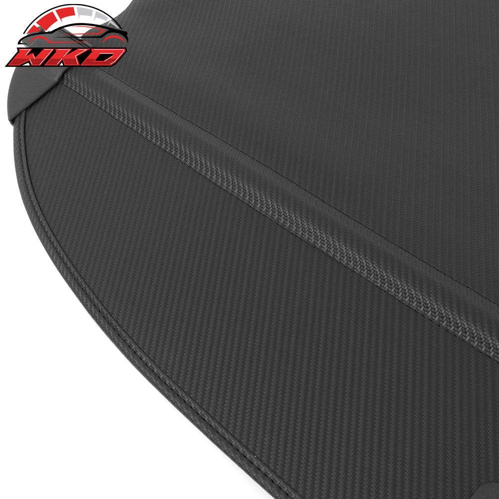 Fits 20-25 Kia Telluride Retractable Rear Trunk Cargo Cover Carbon Fiber Print