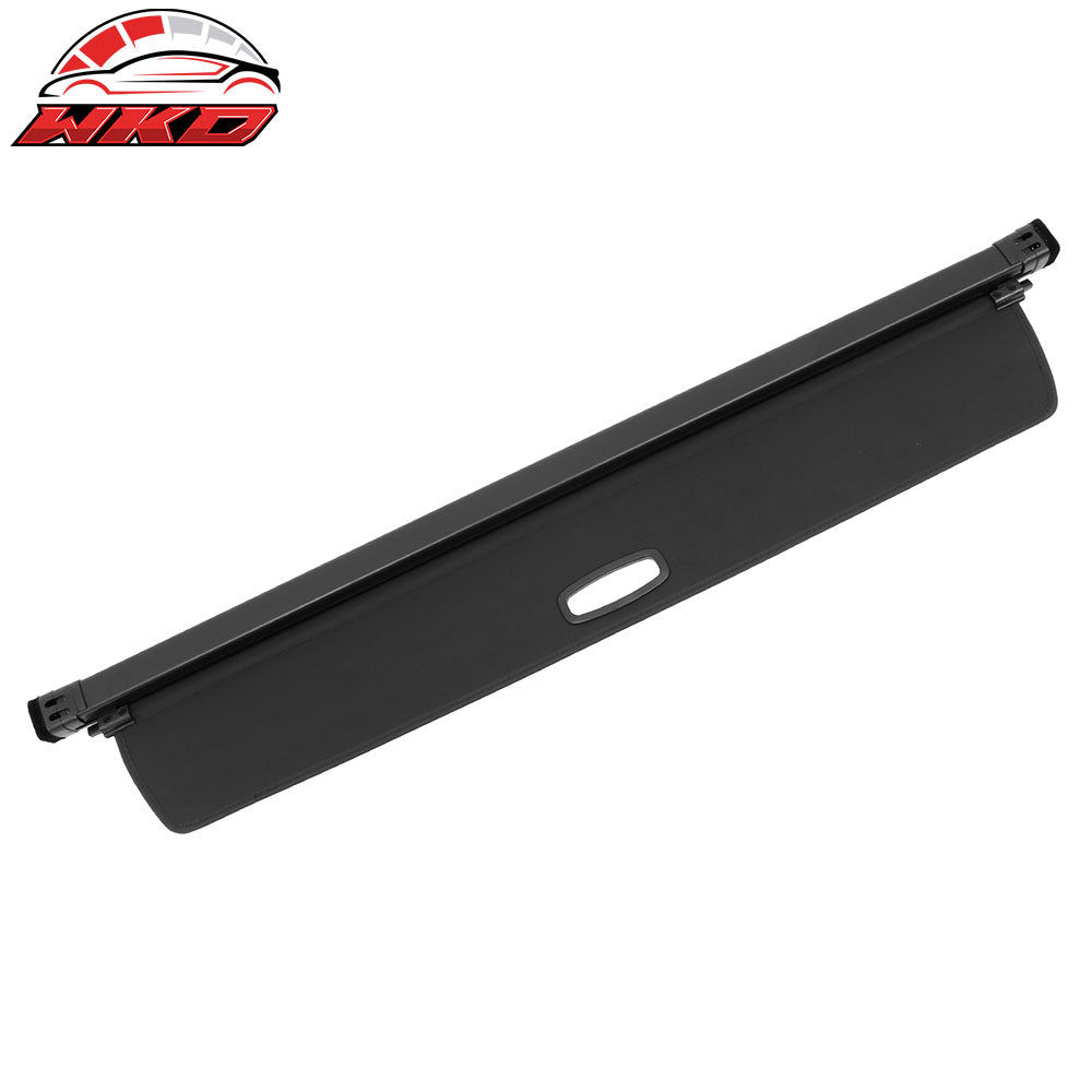 Fits 22-25 Rivian R1S Retractable Rear Trunk Cargo Luggage Cover Canvas Black